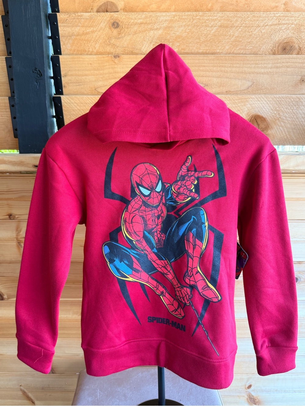 Kids Marvel Red Spider-Man Kids Hooded Sweatshirt size S/8